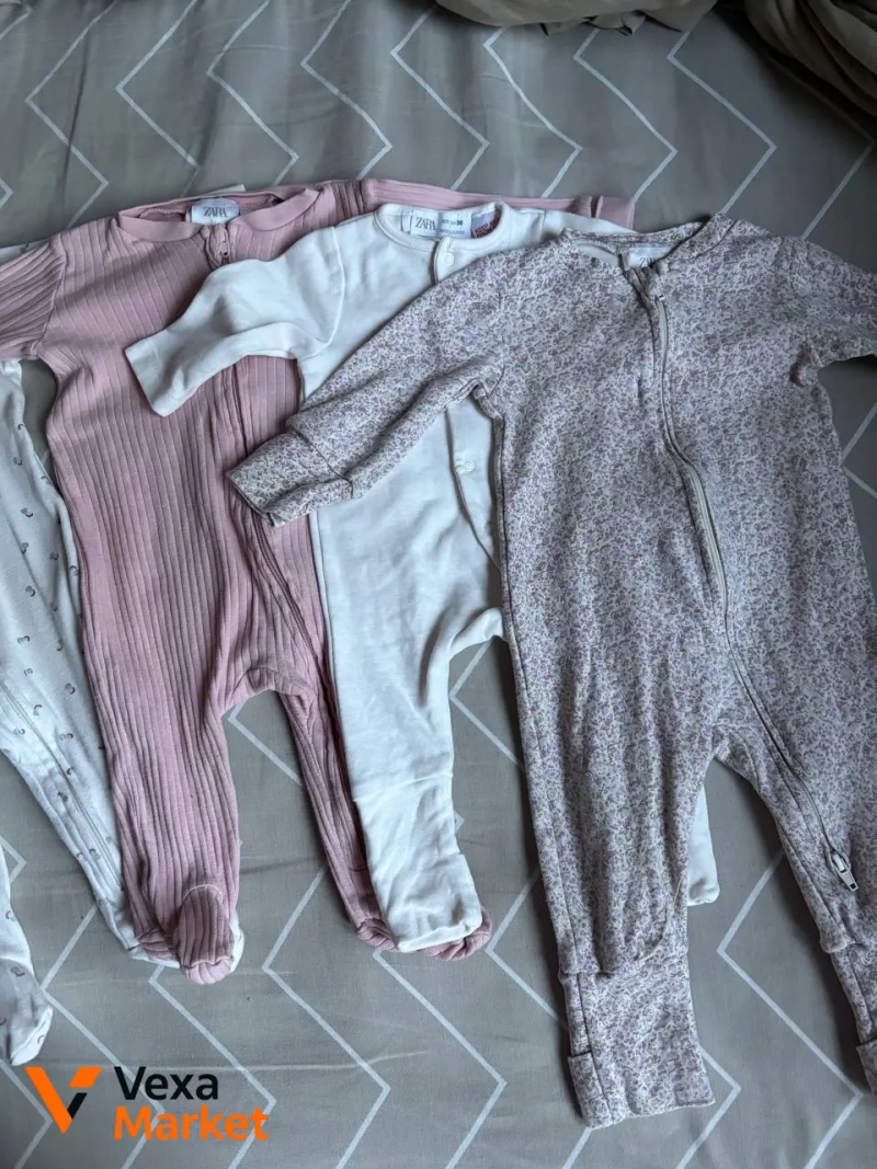Лот дитячого одягу Zara: боді та чоловічки, розмір 62-68 — фото 3