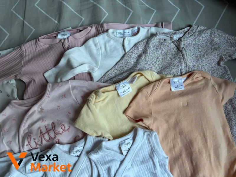 Лот дитячого одягу Zara: боді та чоловічки, розмір 62-68 — фото 4