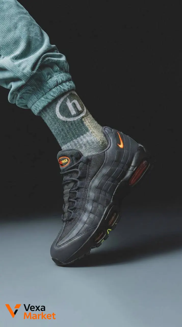 Nike Air Max 95 Anthracite Safety Orange — фото 4
