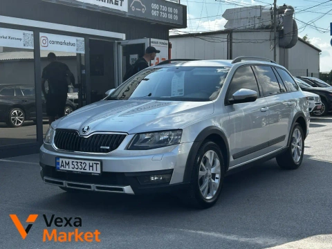 Skoda Octavia Scout II покоління/A7 2014 Дизель 2.0л Автомат Сірий