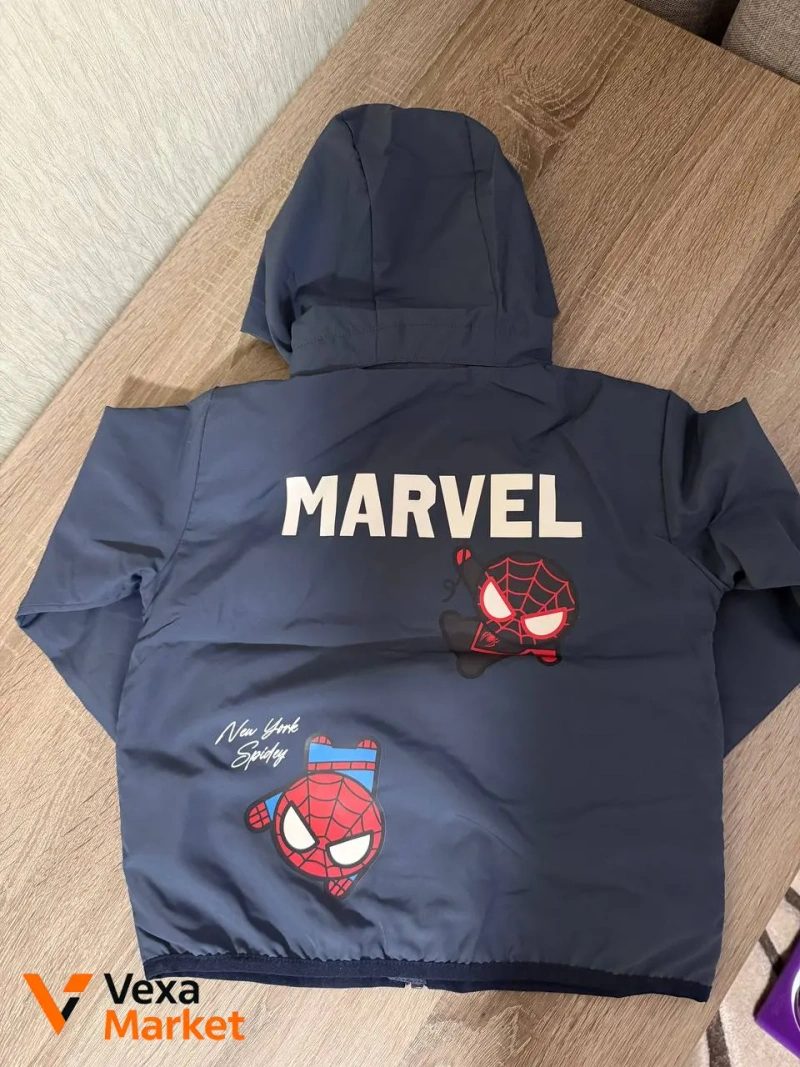Куртка детская Marvel Spider-Man синяя размер 98/104 — фото 2