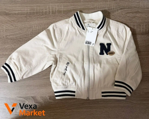 Куртка H&M бежевая для мальчика 92 см