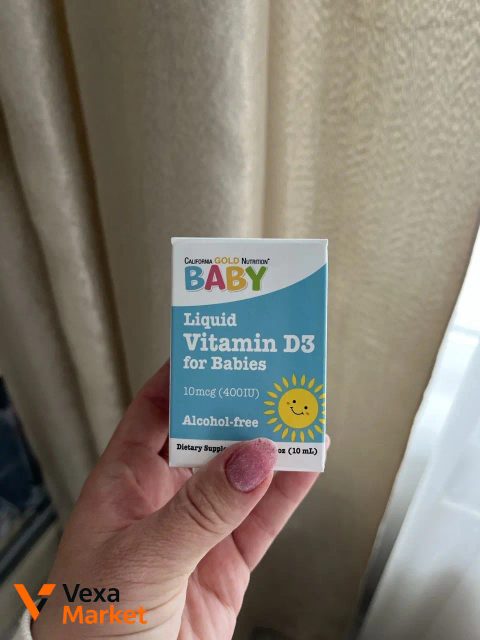 California Gold Nutrition BABY Liquid Vitamin D3 for Babies, 10 mcg (400 IU), Alcohol-free, 10 mL
