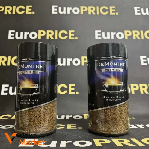 Кава розчинна ДеМонтре Premium Medium Roast 200г