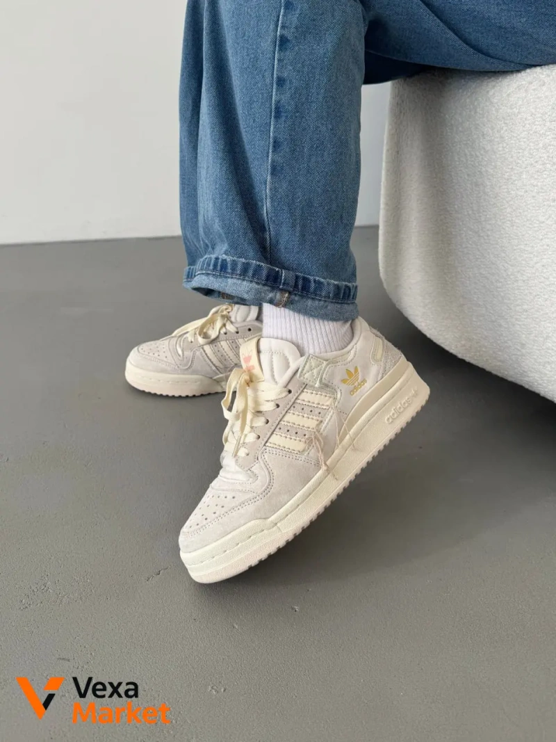 Adidas Forum 84 Low Beige замша, шкіра, текстиль розміри 36-41 — фото 3