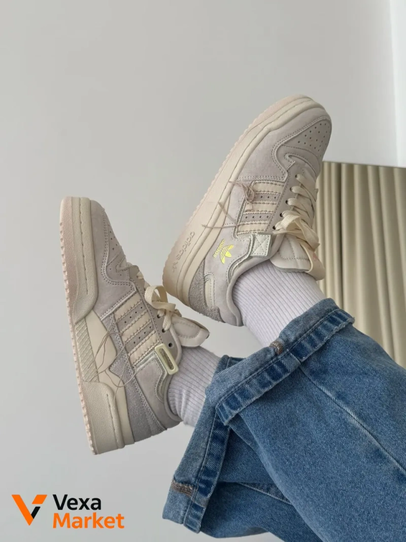 Adidas Forum 84 Low Beige замша, шкіра, текстиль розміри 36-41 — фото 4