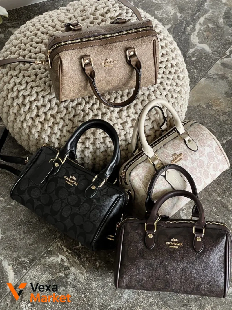 Сумка Coach Mini Rowan Crossbody In Signature из эко-кожи — фото 2
