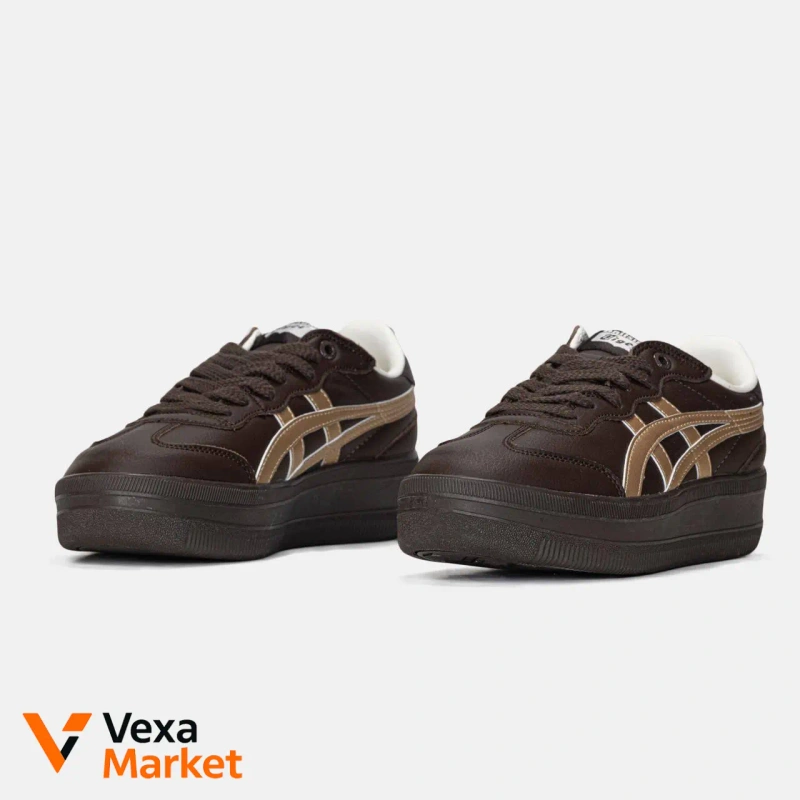 Asics Onitsuka Tiger Tokuten Brown Gold Platform — фото 2