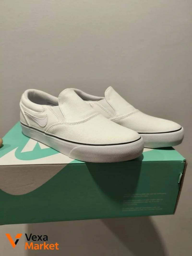 Nike SB slim 2 білі чоловічі кеди — фото 2