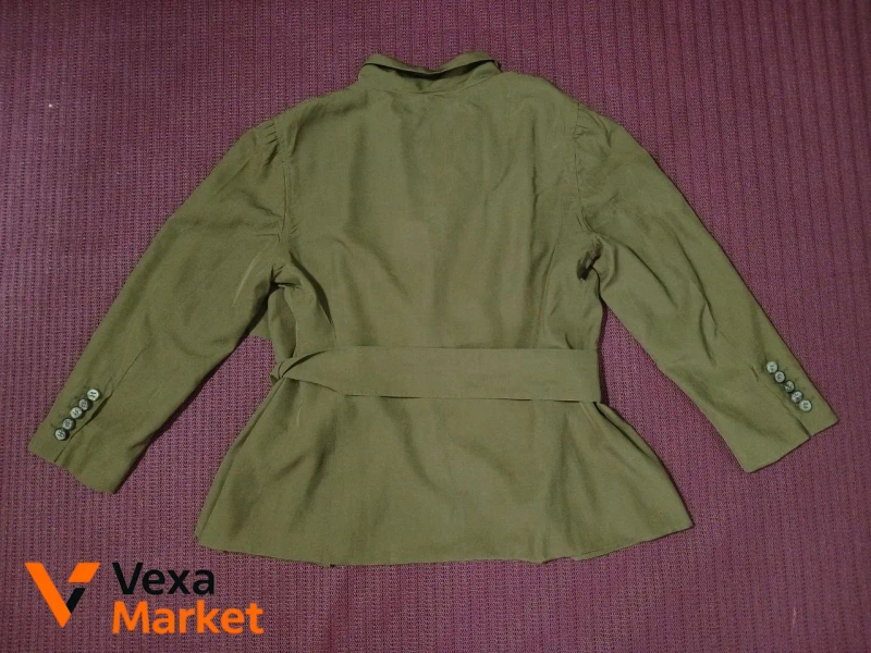 Dries Van Noten wrap silk jacket green size 40 — фото 2