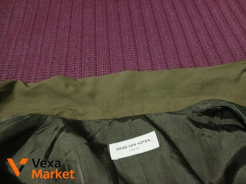 Dries Van Noten wrap silk jacket green size 40 — фото 3