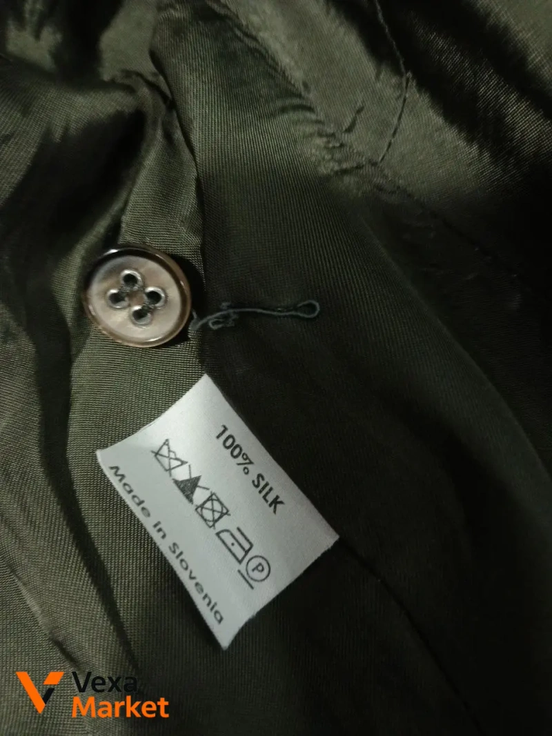 Dries Van Noten wrap silk jacket green size 40 — фото 4