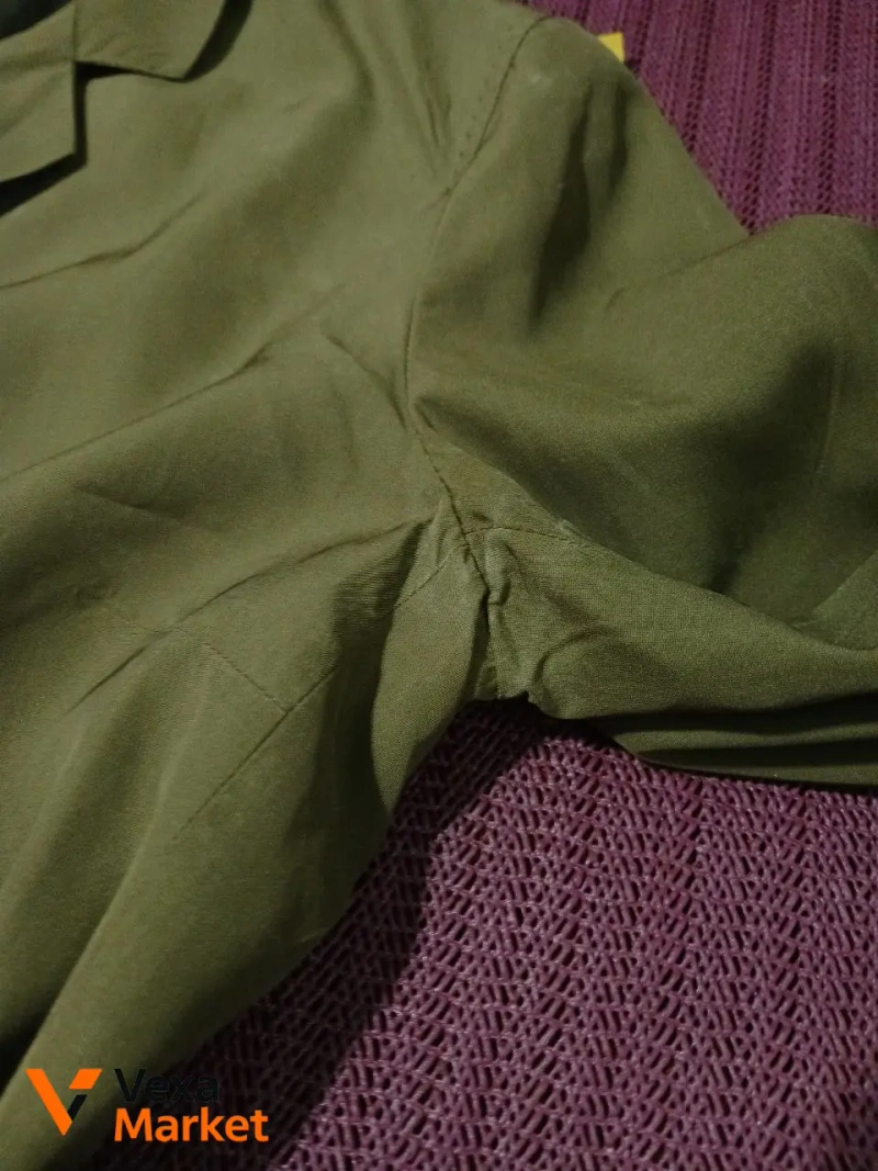 Dries Van Noten wrap silk jacket green size 40 — фото 7
