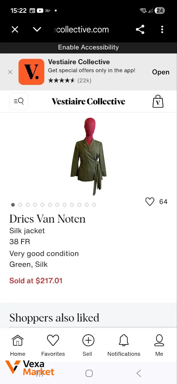 Dries Van Noten wrap silk jacket green size 40 — фото 8