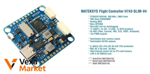 Контролер польоту Matek H743-SLIM V4