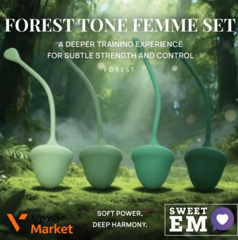 Набір вагінальних кульок Sweet Em Forest tone femme set, 4 шт