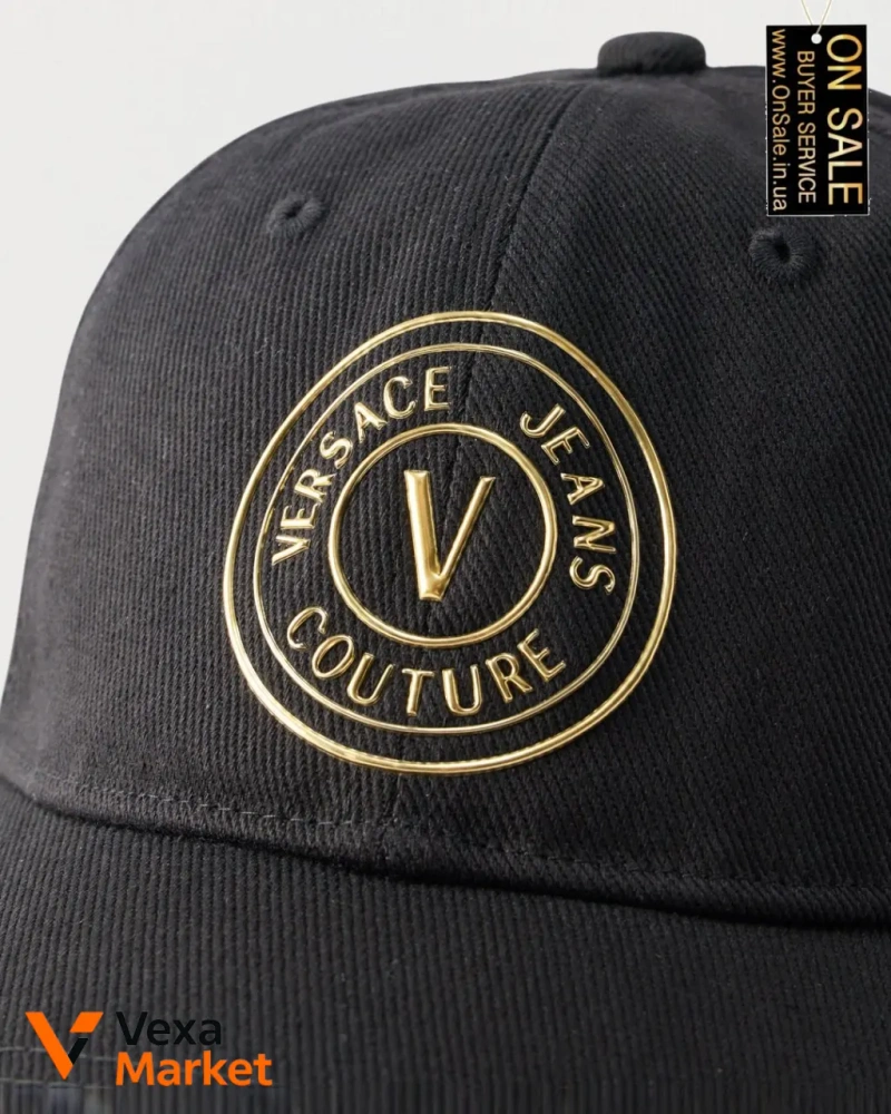 Кепка Versace Jeans Couture чорна — фото 4