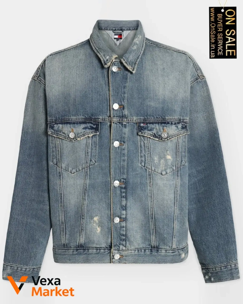 Чоловіча куртка Tommy Jeans Trucker оверсайз — фото 5