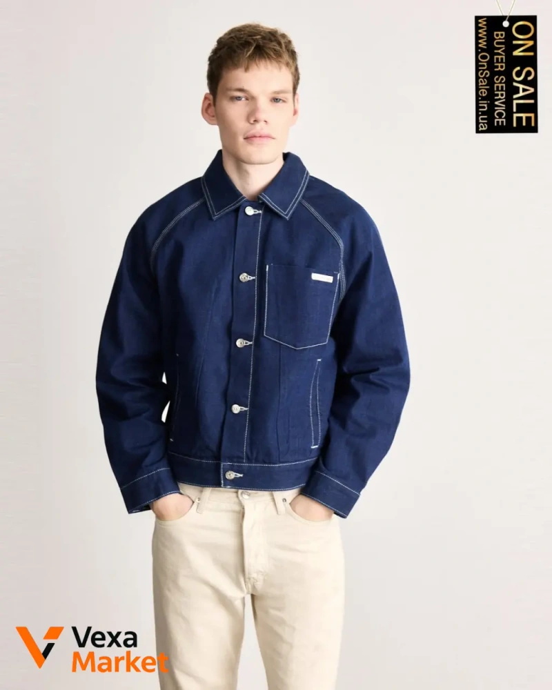 Чоловіча куртка Calvin Klein Jeans DARTED WORKWEAR JACKET денім — фото 2