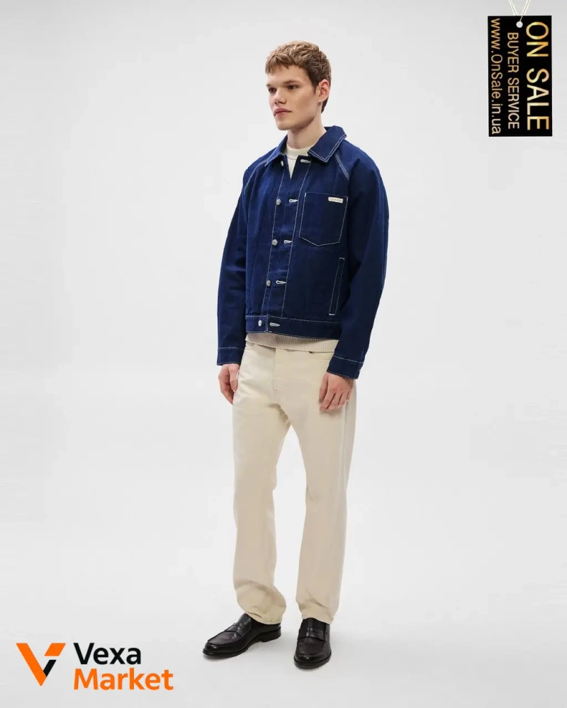 Чоловіча куртка Calvin Klein Jeans DARTED WORKWEAR JACKET денім — фото 6