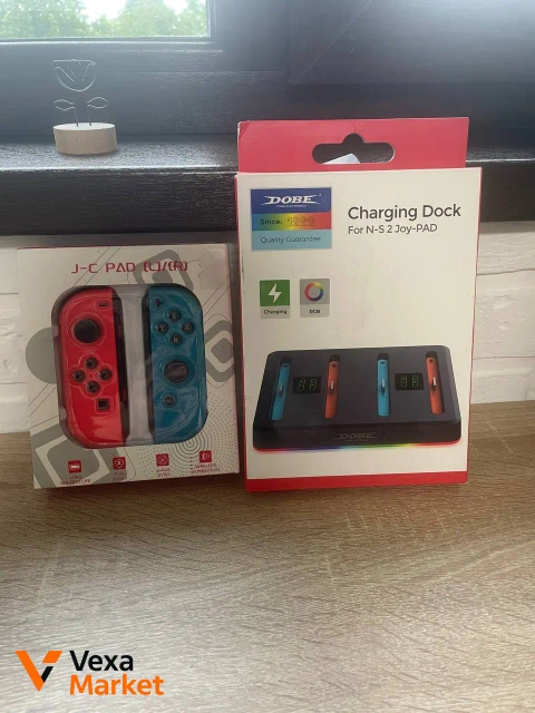 Джойкони та зарядна станція для Nintendo Switch