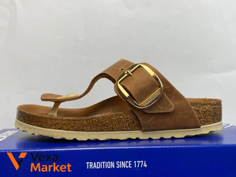 Birkenstock Gizeh Big Buckle Cognac