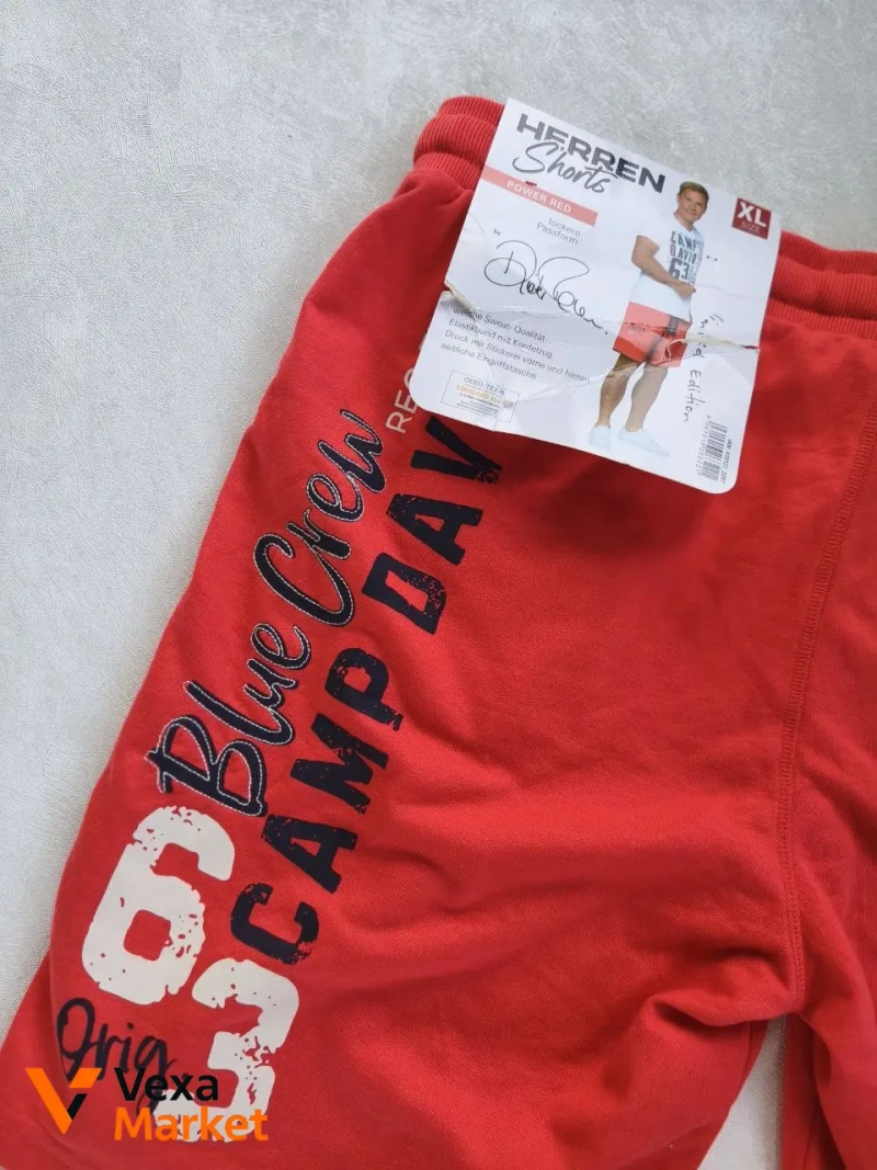 Чоловічі трикотажні шорти HERREN Shorts POWER RED від німецького бренду — фото 2