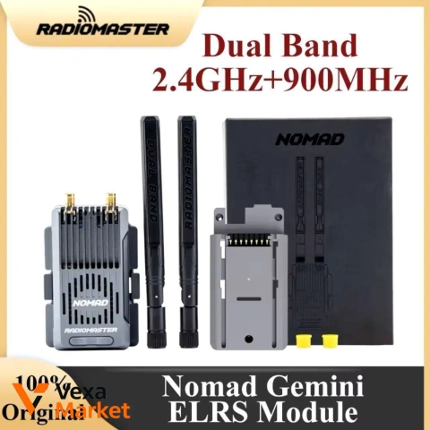 Зовнішній модуль-передавач RadioMaster NOMAD Dual Band 2.4GHz+900MHz ELRS Gemini Xrossband
