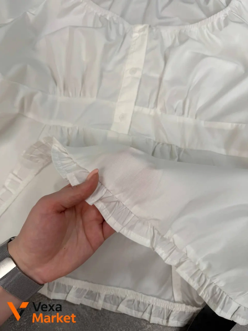 Женская белая блуза Shein EUR 2XL / 52 — фото 3