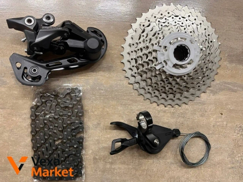 Групсет Shimano Deore M4100 10s (11-42) касета, задній перемикач, манетка, ланцюг