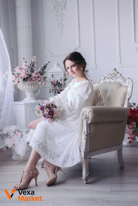 Сукня Gepur біла S на хрестини, фотосесію