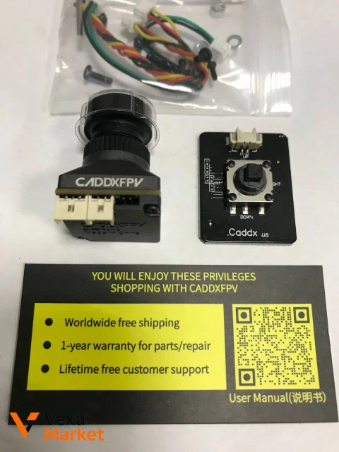 Caddx Ratel Pro Сутінкова аналогова камера Starlight 0.0001LUX FOV 125°