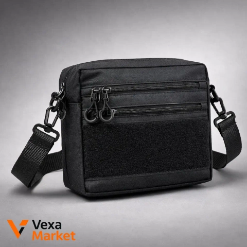 Сумка тактична чорна Cordura 600D