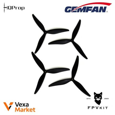 Пропелери HQProp та Gemfan для дронів