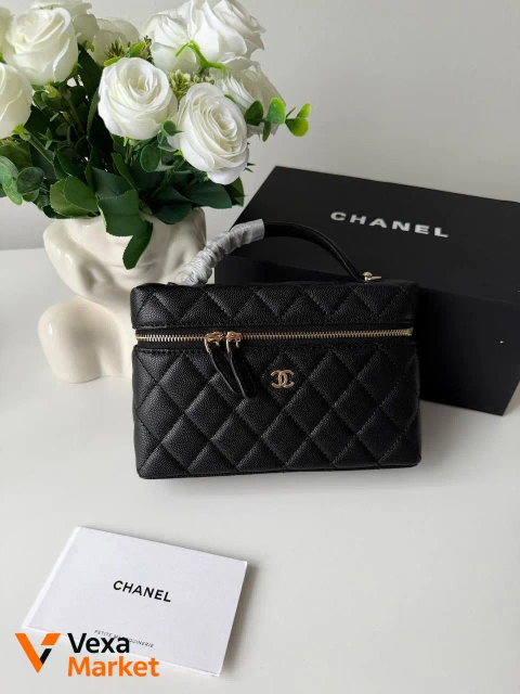 Chanel Classic косметичка из зернистой кожи