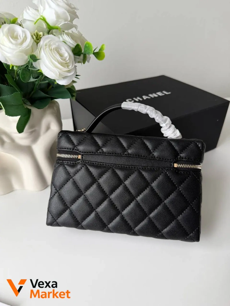 Chanel Classic косметичка из зернистой кожи — фото 6