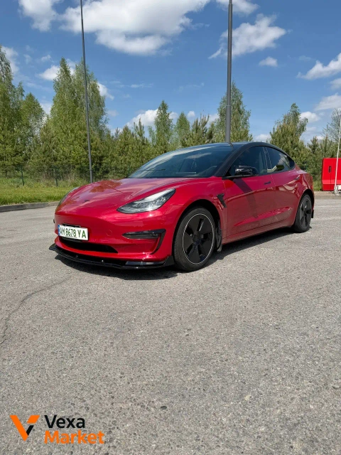 Tesla Model 3 2020 Електро 80.2 кВт*г Червоний