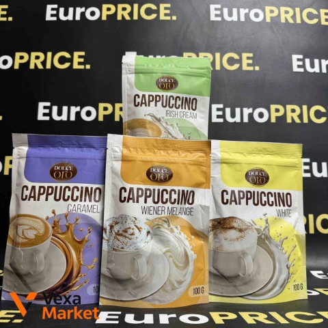 Капучино Dolce Oro Irish Cream, Caramel, Wiener Melange, White 100г