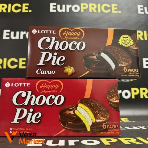 Тістечко Lotte Choco Pie Cacao (6 шт.)