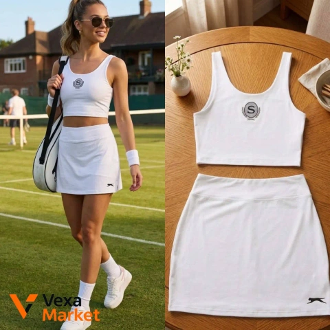 Комплект Slazenger топ и юбка с велосипедками