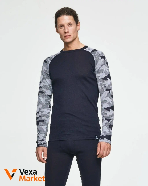 Чоловіча термо кофта BULA CAMO з мериносової вовни