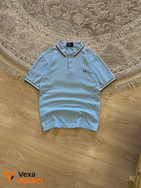 Дві футболки Fred Perry (блакитна L, темно-синя S)