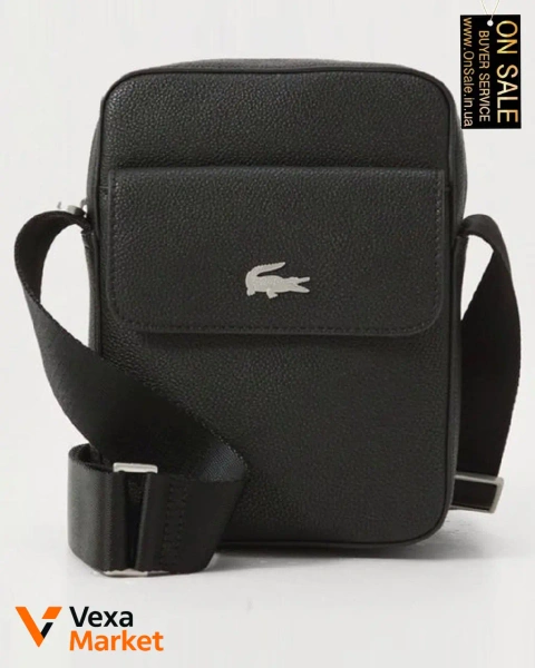 Чоловіча сумка через плече Lacoste чорна