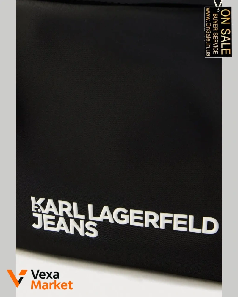 Сумка Karl Lagerfeld Jeans через плече чорна — фото 4
