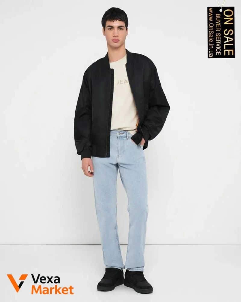 Чоловічі джинси Pepe Jeans прямого крою світло-блакитні — фото 2