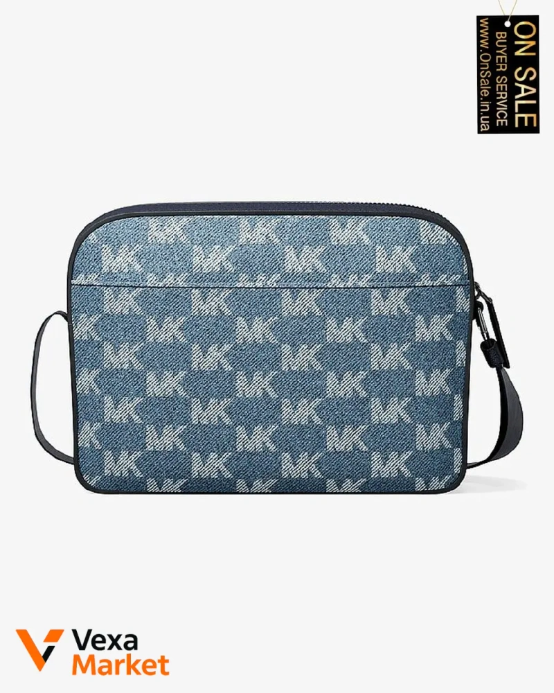 Чоловіча сумка Michael Kors планшет з жакардовим логотипом — фото 5