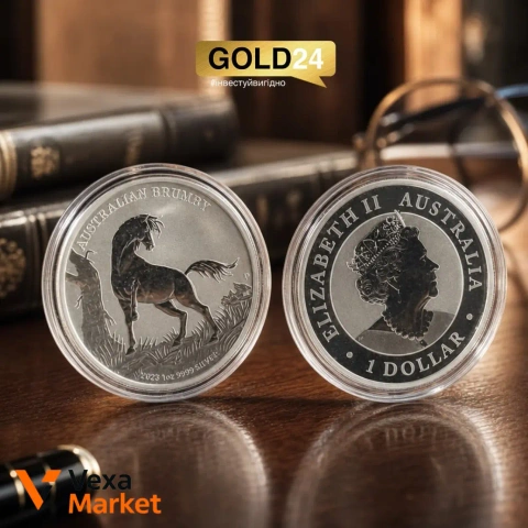 Срібна монета "Австралійський Брамбі" 31,1г 9999 проба