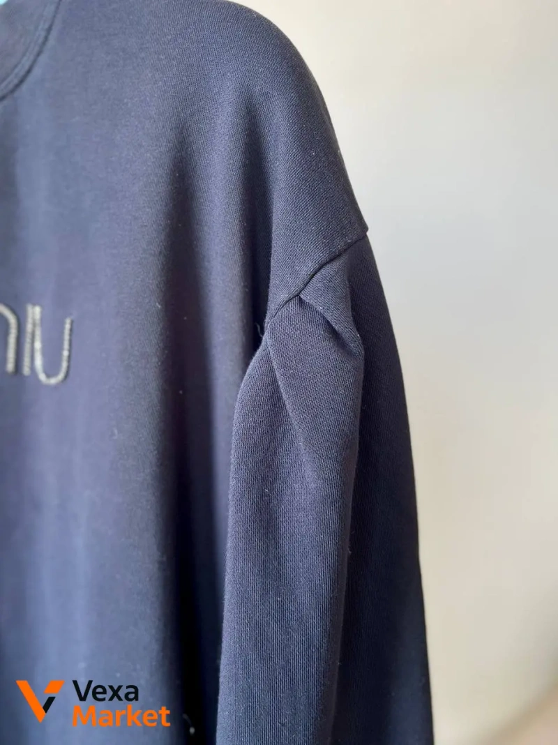 Miu Miu Big Crystals Logo Sweatshirt XXL — фото 5