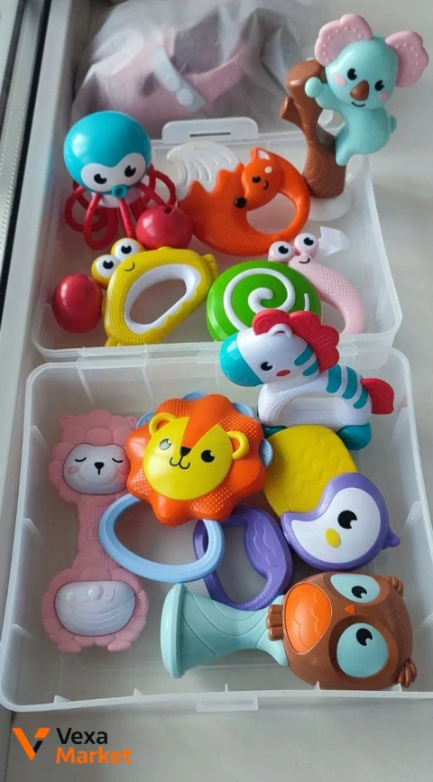Набір брязкалець та прорізувачів Baby Toys/Bambi, 10 шт