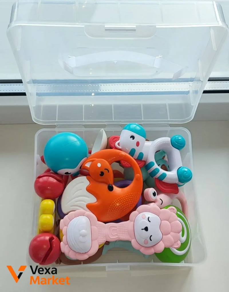 Набір брязкалець та прорізувачів Baby Toys/Bambi, 10 шт — фото 3